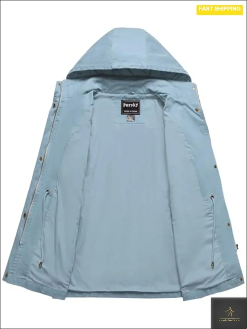 Women's Cotton Anorak Jacket Lightweight Military Utility Coat Removable Hood